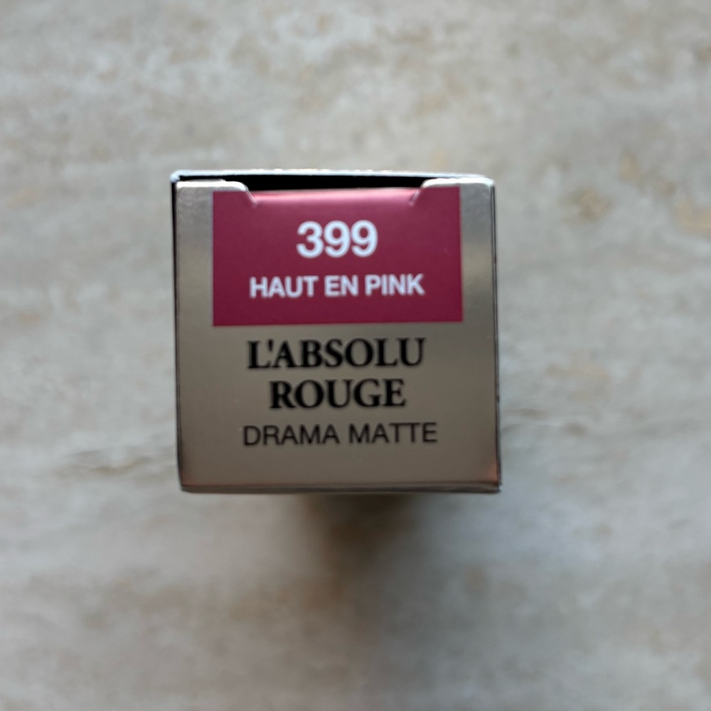 Lancôme L'Absolu Rouge Drama Matte Lipstick - Shade 399 "Haut En Pink" - Picture 3 of 3